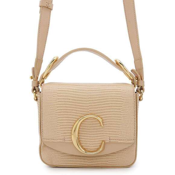 CHLOE Beige Leather Shoulder Bag - Picture 1 of 16